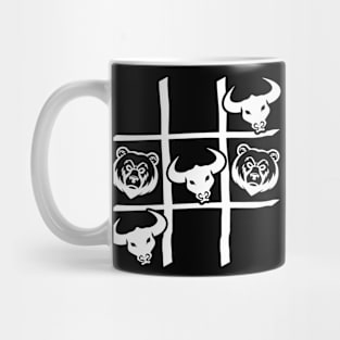 Bulls Bears Tic Tac Toe Mug